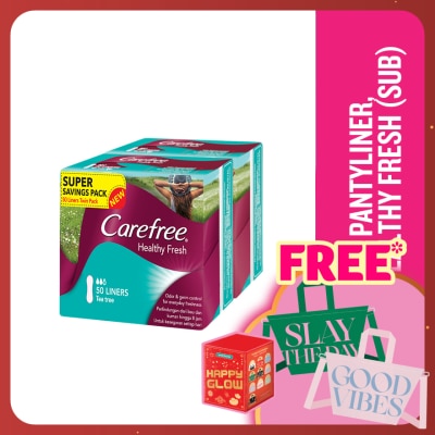 CAREFREE Healthy Fresh Scented Panty Liners 2x50's