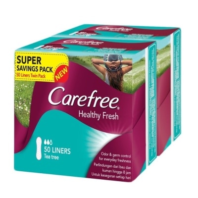 CAREFREE Healthy Fresh Scnented 2 x 50's