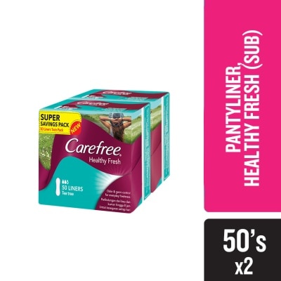 CAREFREE Healthy Fresh Scented Panty Liners 2x50's