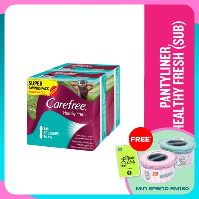 CAREFREE Healthy Fresh Scented Panty Liners 2x50's