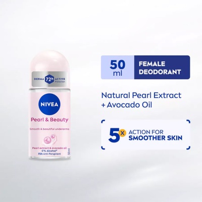 NIVEA - Deodorant Pearl Beauty Roll On 50ml