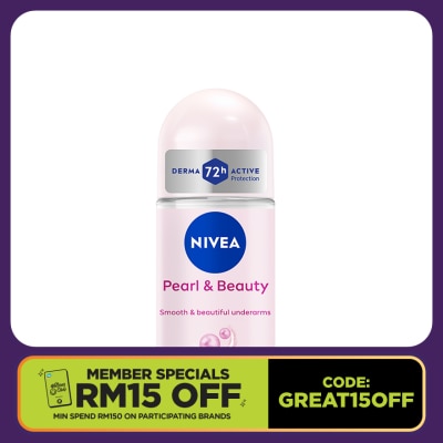 NIVEA Deodorant Pearl Beauty Roll On 50ml