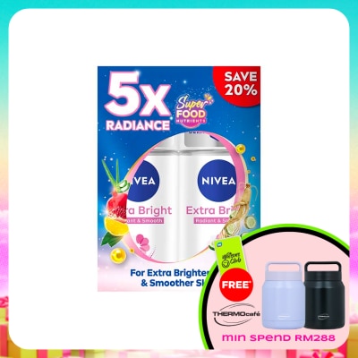 NIVEA - Deodorant Extra Brightening Roll On TWP 2x50ml