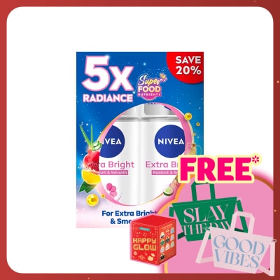 NIVEA Deodorant  Extra Brightening Roll On TWP 2x50ml