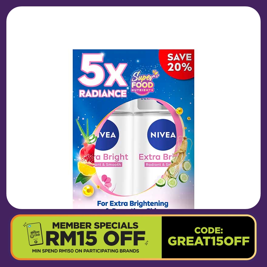 Deodorant  Extra Brightening Roll On TWP 2x50ml