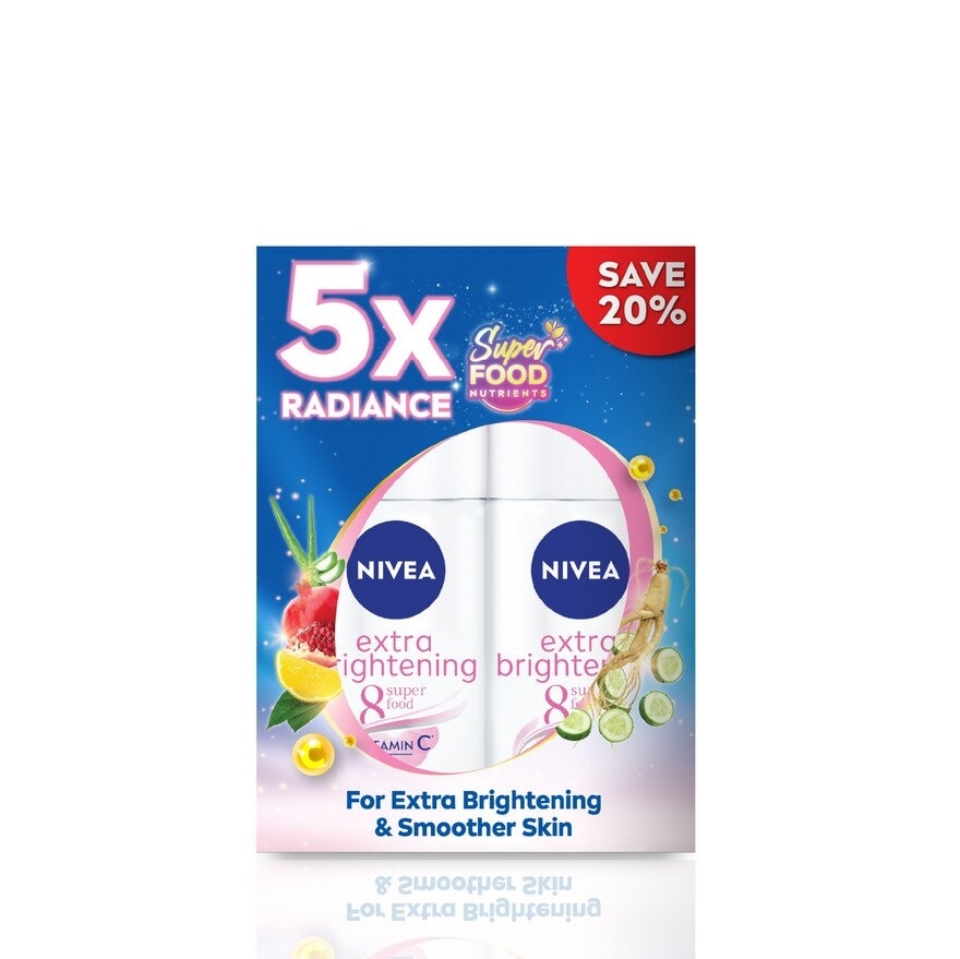 Deodorant  Extra Brightening Roll On TWP 2x50ml