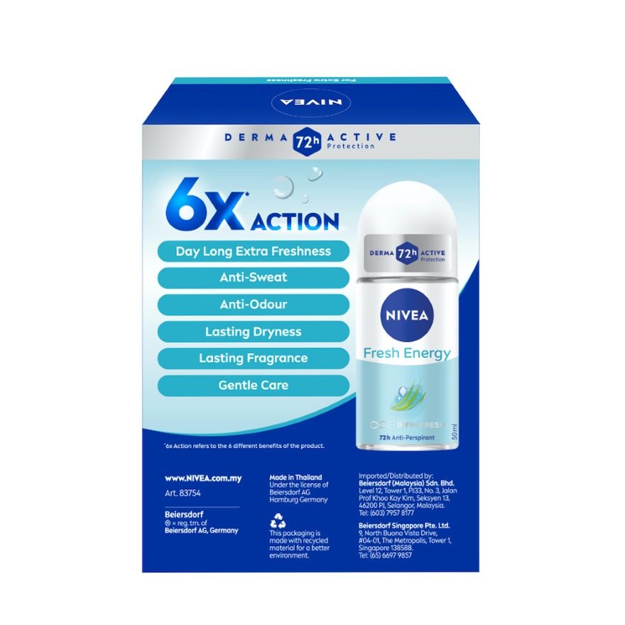 Deodorant Energy Fresh Roll On Twin Pack 2x50ml image