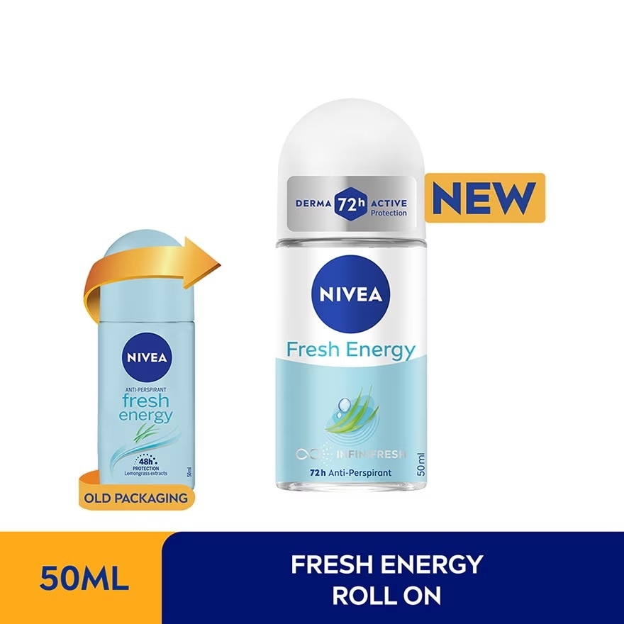 Deodorant Energy Fresh Roll On Twin Pack 2x50ml