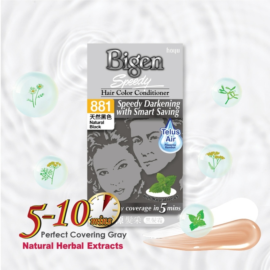 Speedy Hair Color Conditioner Natural Black 1's