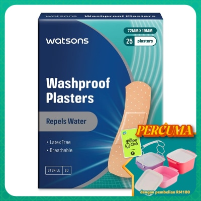 WATSONS - Washproof Breathable Plasters 25's