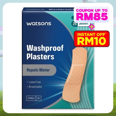 WATSONS Washproof Breathable Plasters 25's