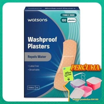 WATSONS - Washproof Breathable Plasters 100's