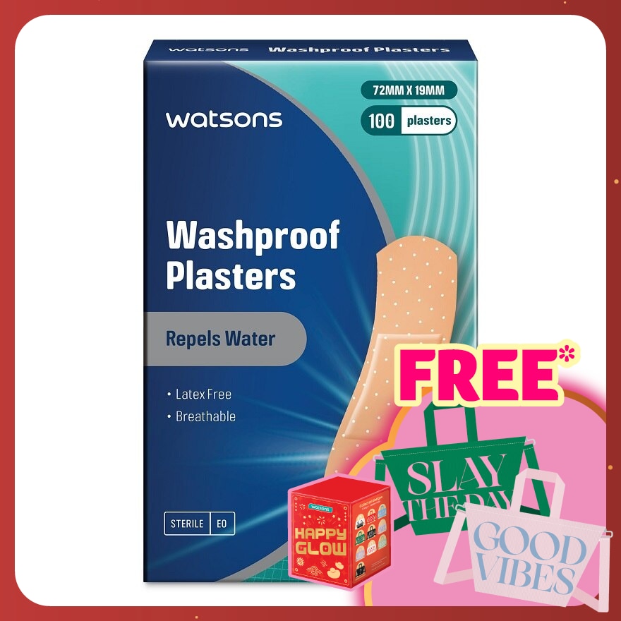 Washproof Breathable Plasters 100's