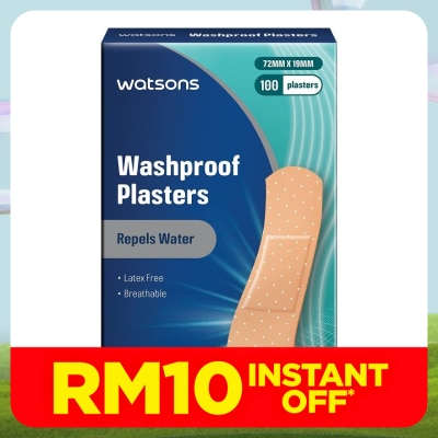 WATSONS Washproof Breathable Plasters 100's