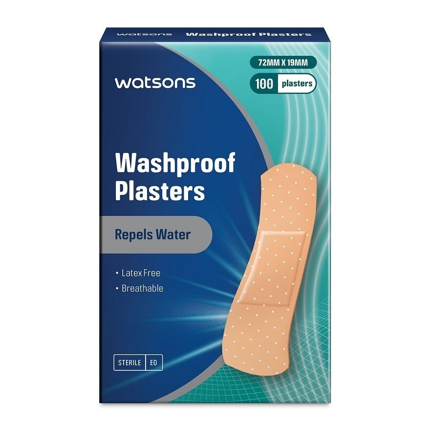 Washproof Breathable Plasters 100's
