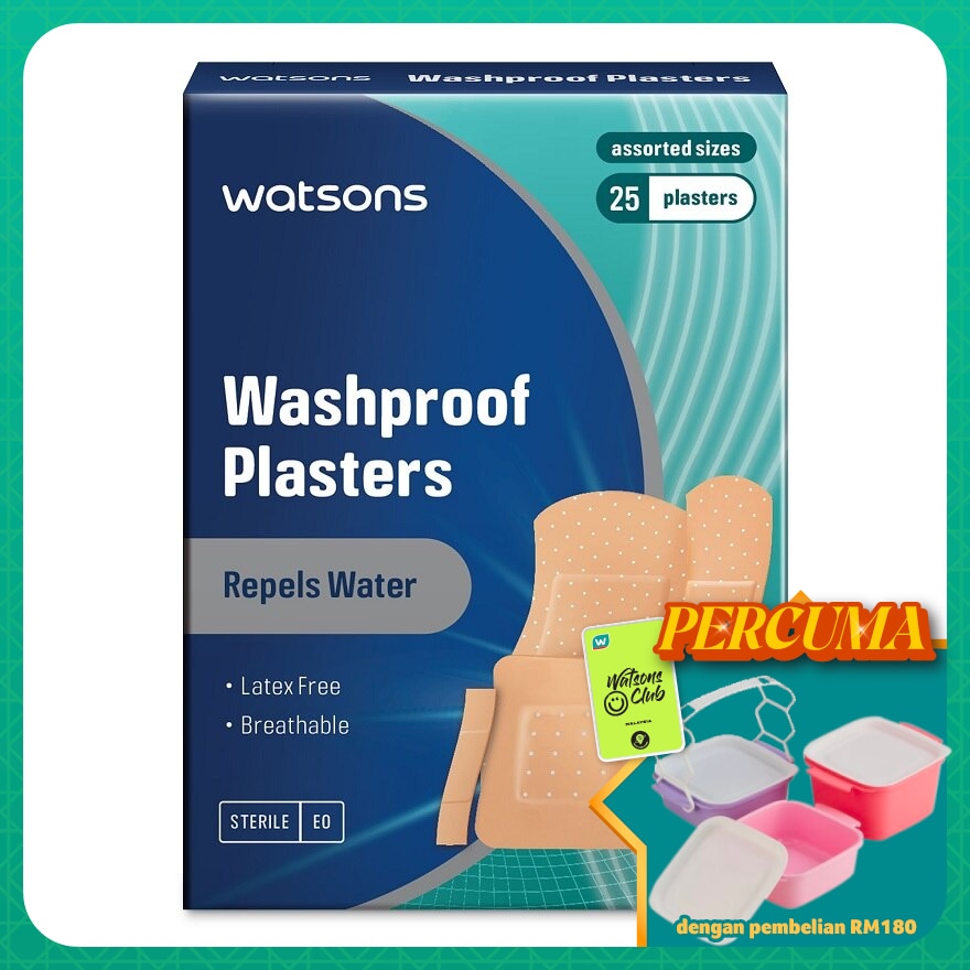 Washproof Plaster Assorted 25s