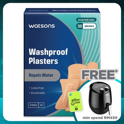 WATSONS Washproof Plaster Assorted 50s
