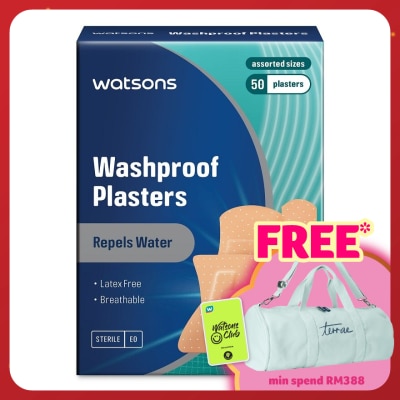 WATSONS Washproof Plaster Assorted 50s