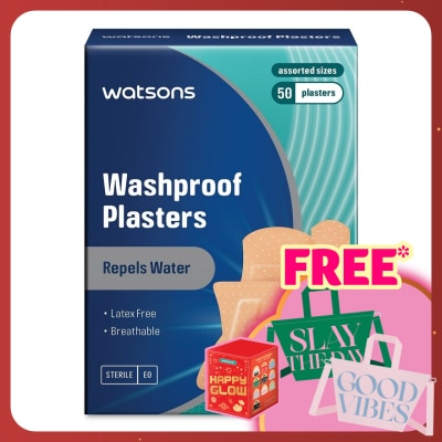 WATSONS Washproof Plaster Assorted 50s