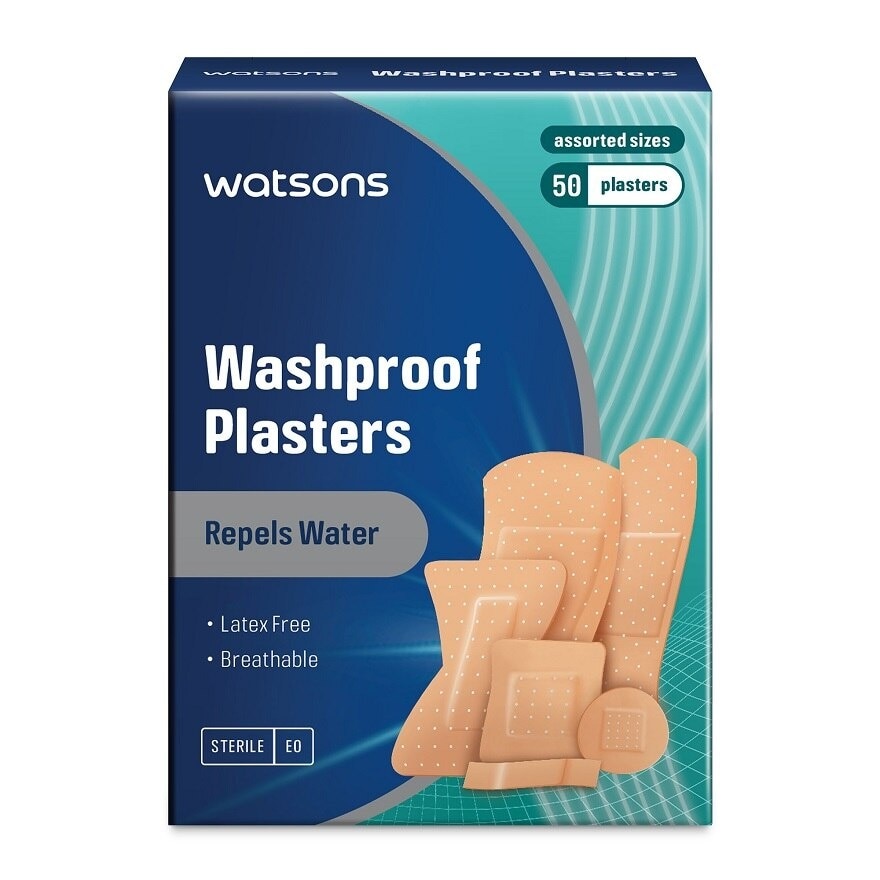 Washproof Plaster Assorted 50s