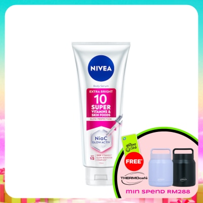 NIVEA - Extra Bright 10 Super Vitamins & Skin Foods Serum In Lotion 180ml