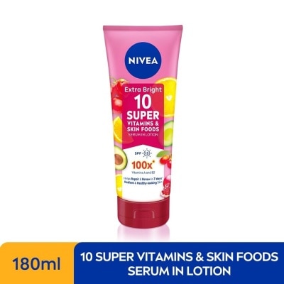 NIVEA 10 Super Vitamins & Skin Foods Serum Lotion 180ml