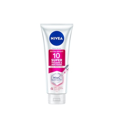 NIVEA Extra Bright 10 Super Vitamins & Skin Foods Serum In Lotion 180ml