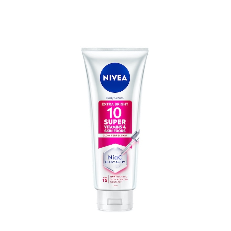 Extra Bright 10 Super Vitamins & Skin Foods Serum In Lotion 180ml
