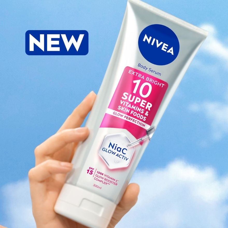 Extra Bright 10 Super Vitamins & Skin Foods Serum In Lotion 180ml