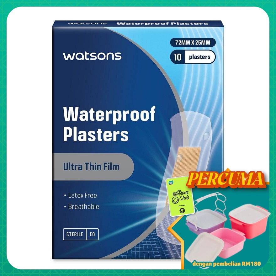 Waterproof Ultra Thin Plasters 10's