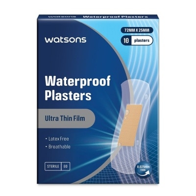 WATSONS Waterproof Ultra Thin Plasters 10's