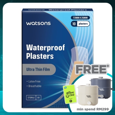WATSONS Waterproof Ultra Thin Plasters 10's