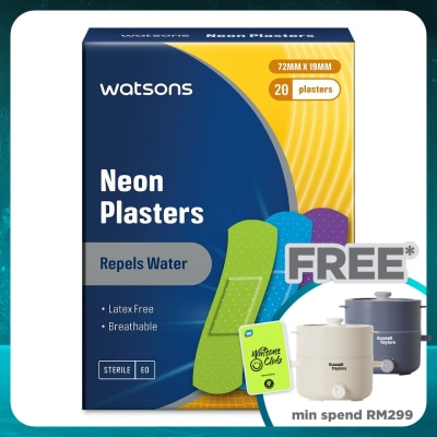 WATSONS Neon Latex Free Plasters 20's