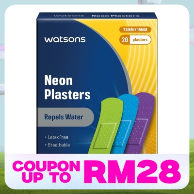 WATSONS Neon Latex Free Plasters 20's