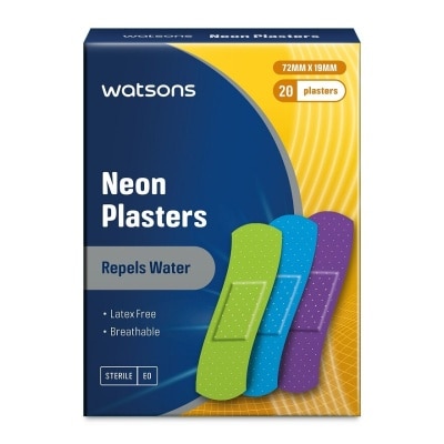 WATSONS Neon Latex Free Plasters 20's