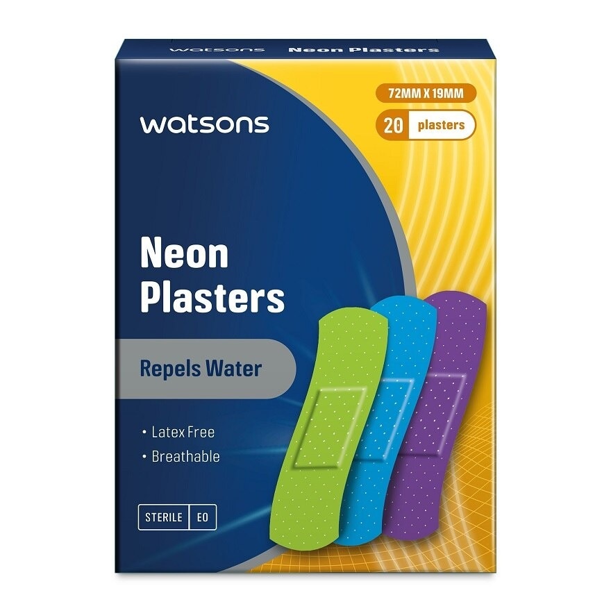 Neon Latex Free Plasters 20's