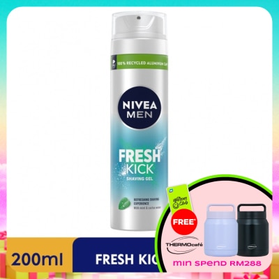 NIVEA FOR MEN - Cool Kick Shaving Gel 200ml