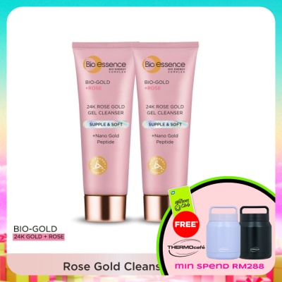 BIO-ESSENCE - Bio-Gold Rose Gold Gel Cleanser 2X100g