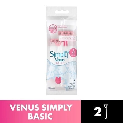 GILLETTE Simply Venus 3 Basic Disposable 2s