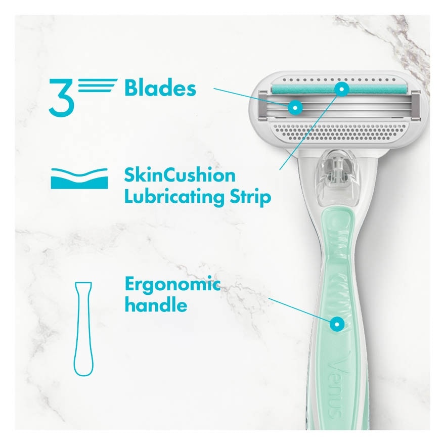 Venus Smooth Sensitive 1 Handle + 2 Blades