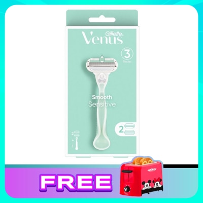 GILLETTE VENUS Venus Smooth Sensitive 1 Handle and 2 Blades