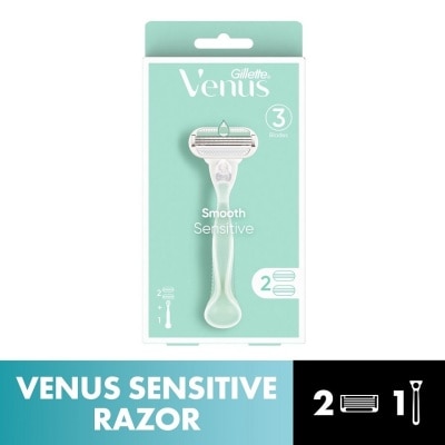 GILLETTE Venus Smooth Sensitive 1 Handle + 2 Blades