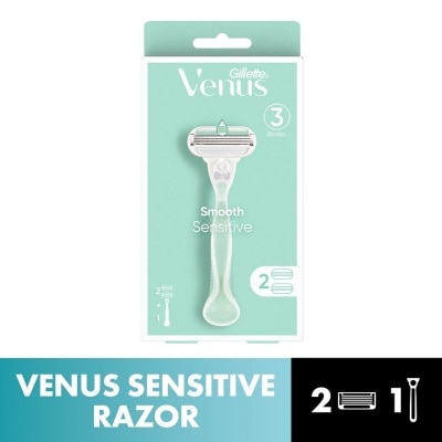 GILLETTE VENUS Venus Smooth Sensitive 1 Handle and 2 Blades