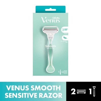 GILLETTE VENUS Venus Smooth Sensitive 1 Handle + 2 Blades