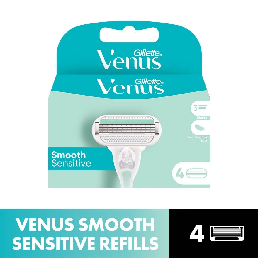 Venus Smooth Sensitive Razor Cartridges 4s