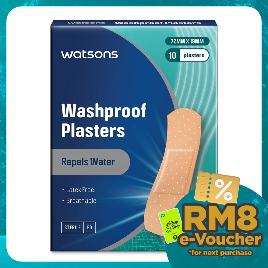 Washproof Breathable Plasters 10's