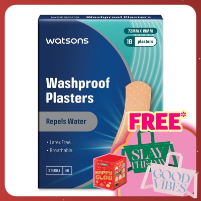 WATSONS Washproof Breathable Plasters 10's