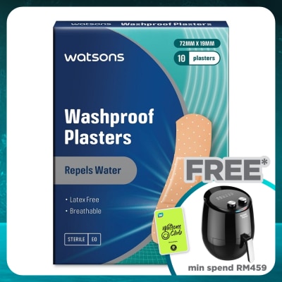 WATSONS Washproof Breathable Plasters 10's