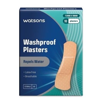 WATSONS Washproof Breathable Plasters 10's