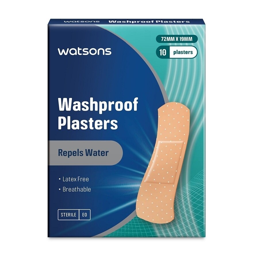 Washproof Breathable Plasters 10's